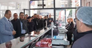 Bursa'da İznik Belediyesi'nin Tarım A.Ş. tarafından açılan Et Satış Noktası