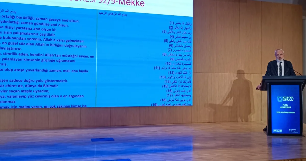 Konya Okulu’nda ilim konuşuldu