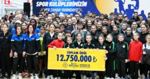 Manisa Büyükşehir Belediyesi’nin, amatör spor kulüplerine yapmış olduğu 12 milyon
