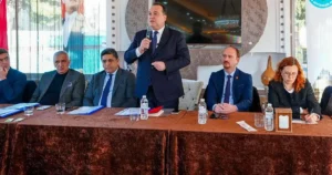 Manisa Büyükşehir Belediye Başkanı Besim Dutlulu, ilçe ziyaretleri kapsamında Saruhanlı’da