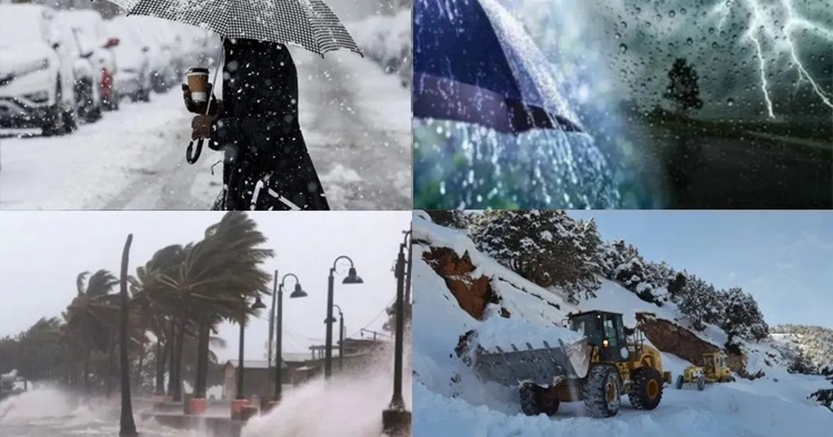 Meteoroloji’den kuvvetli yağış, kuvvetli rüzgar, fırtına, kar uyarısı