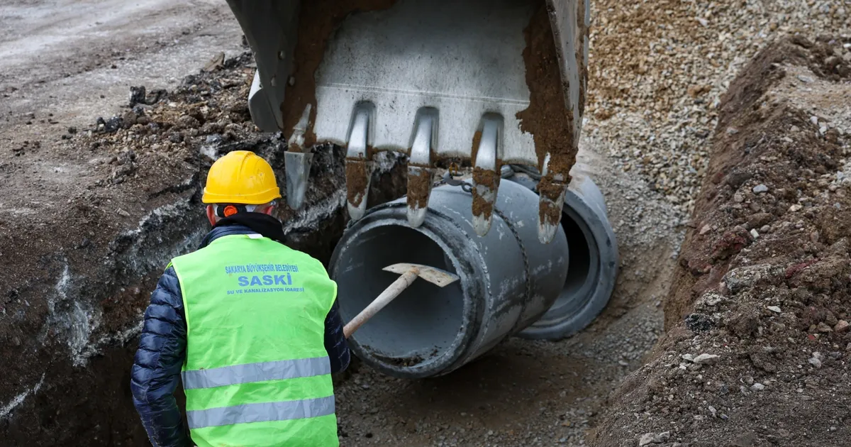 Sakarya Karakamış’ta yağmur suyu altyapısı yeni hat ile güçleniyor