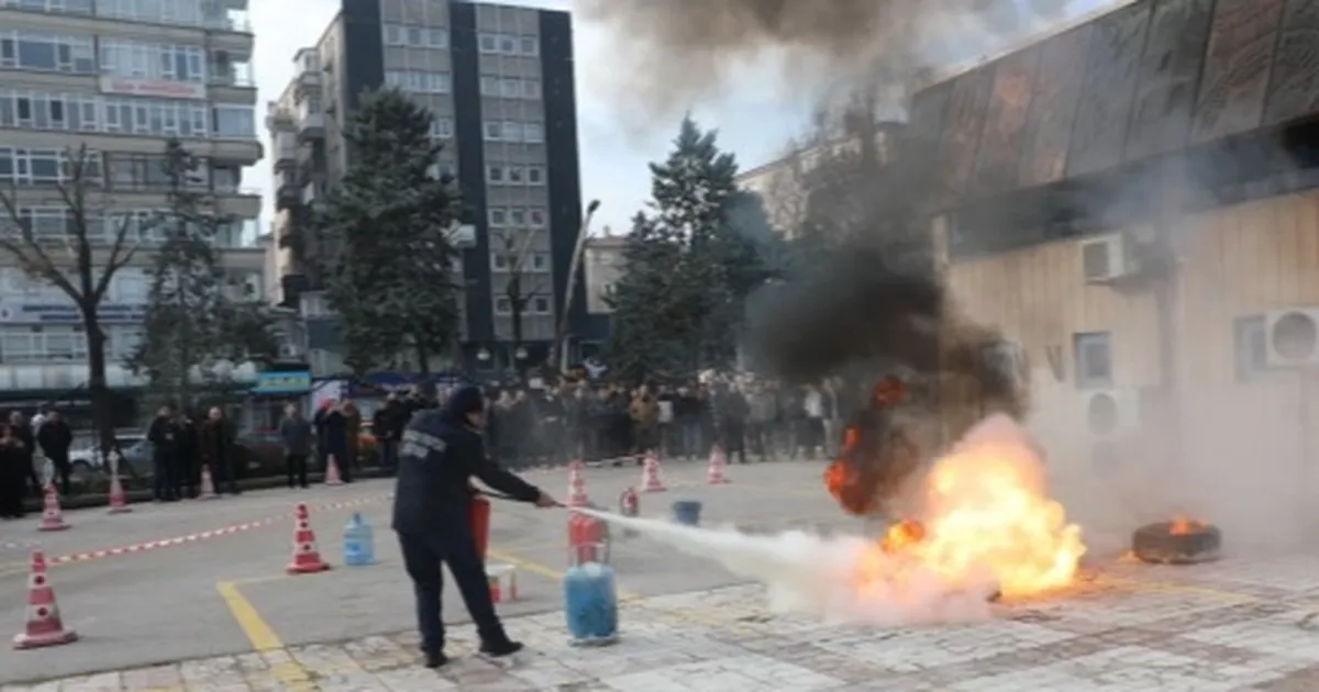 SHGM’de yangınla mücadele tatbikatı