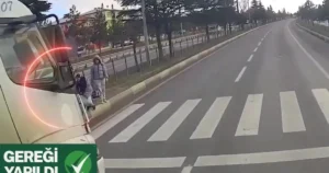 İçişleri Bakanı Ali Yerlikaya, Kütahya’da yaya önceliğini hiçe sayan kamyon