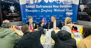 AK Parti Bilecik İl Başkanlığı tarafından düzenlenen iftar programında şehit yakınları,