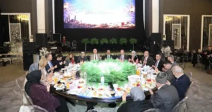 Bursa’nın İnegöl ilçesinde Ramazan ayının ilk iftarında ilçe protokolü, şehit