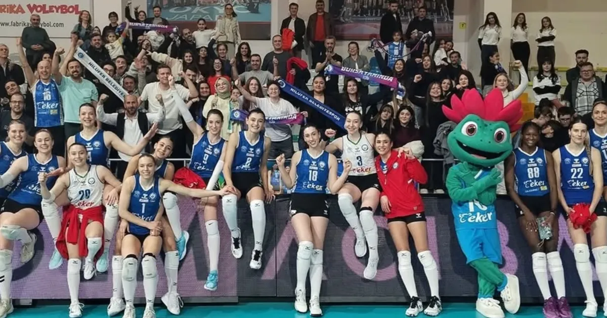 Bursa Nilüfer’in sultanları zorlu maçı kazandı