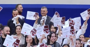 Gölcük Belediyespor bünyesindeki Taekwondo branşında bulunan 470 sporcu, düzenlenen törenle
