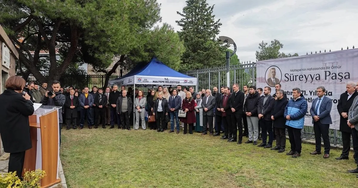 İstanbul Maltepe Belediyesi’nden Süreyya Paşa’ya anma töreni
