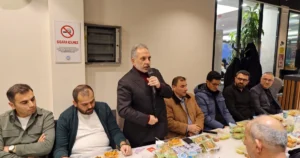 Kayseri Talas Belediyesi tarafından Ramazan ayı dolayısıyla kurulan İkram Sofrası,