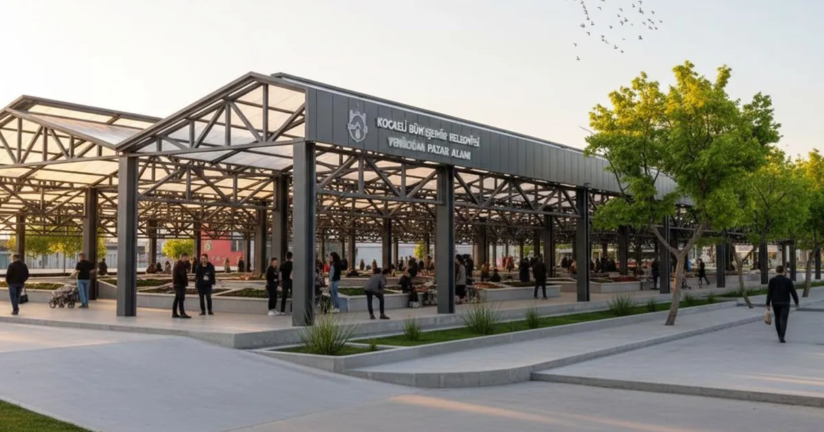 Kocaeli İzmit’te modern kapalı pazar alanı geliyor