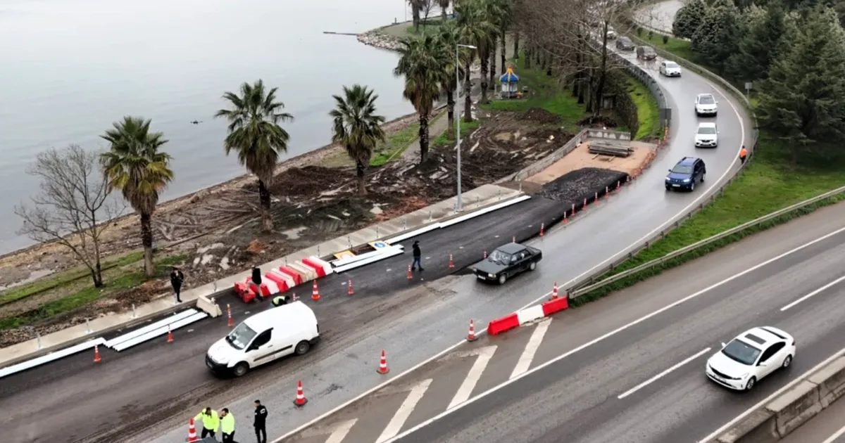 Kocaeli’de Başiskele Koridor Projesi’nde yeni yan yol açıldı