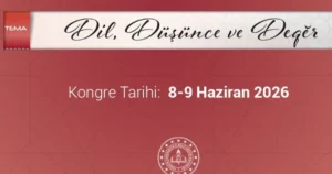 Milli Eğitim Bakanı Yusuf Tekin'in onursal başkanlığında, 8-9 Haziran 2026