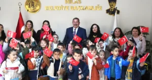 Havva Ersoy Anaokulu öğrencileri yerel yönetimleri yakından tanımak amacıyla Milas