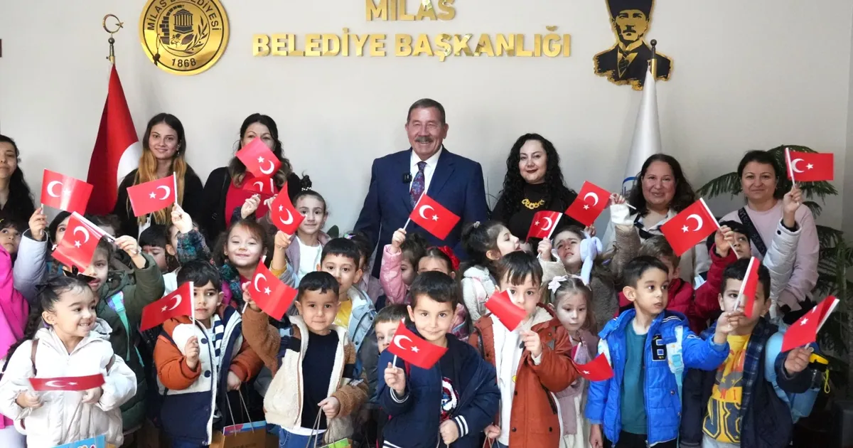 Havva Ersoy Anaokulu öğrencileri yerel yönetimleri yakından tanımak amacıyla Milas