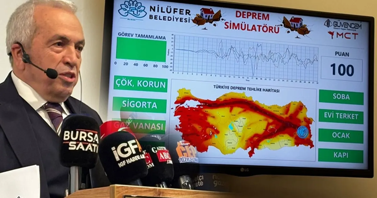 Nilüfer Belediyesi Simülasyon Merkezi yeniden devrede… Başkan Özdemir: Deprem ihmalden de yıkıcıdır