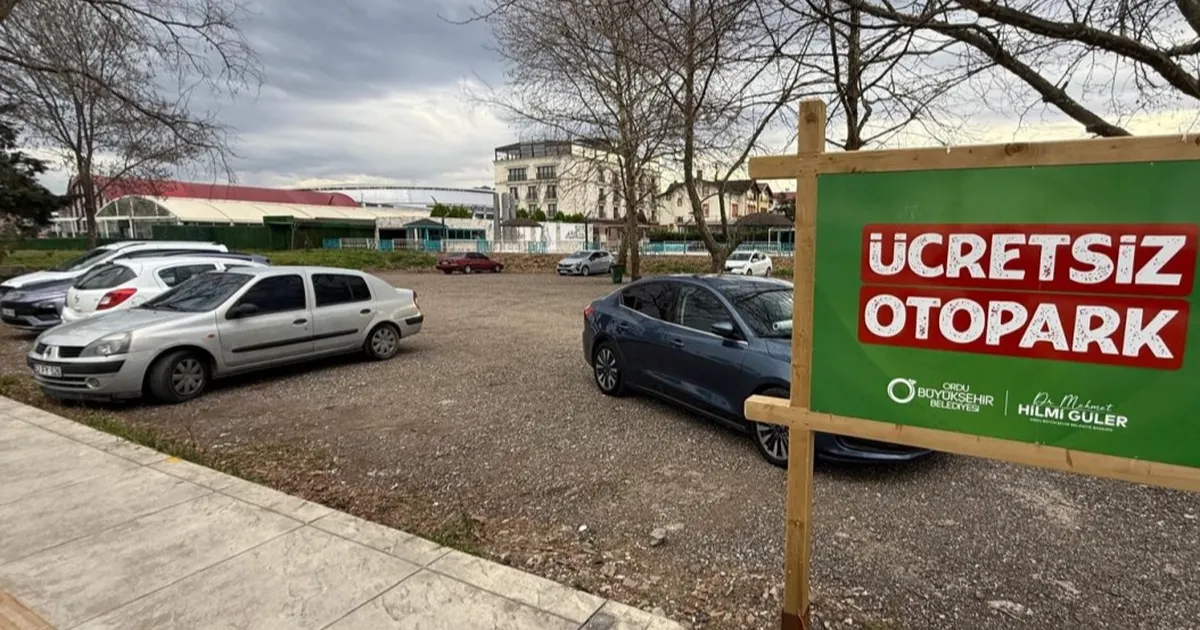 Ordu Büyükşehir’den vatandaşa ücretsiz otopark