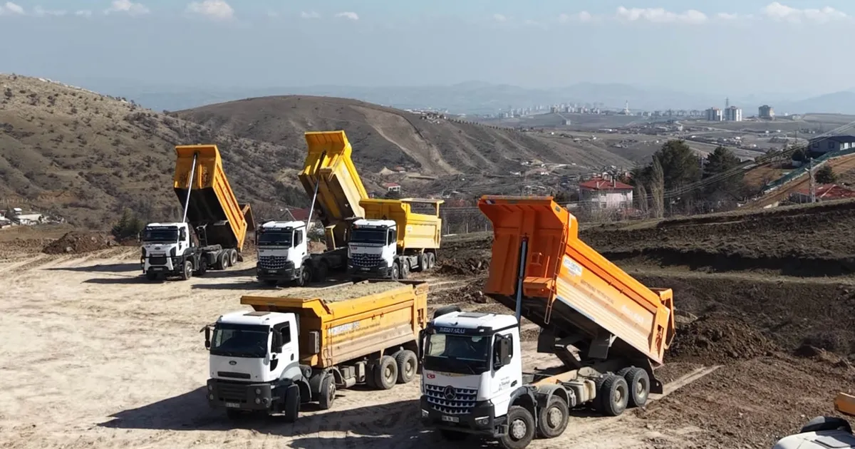 Ankara Keçiören’de dron destekli hafriyat kamyonu denetimi