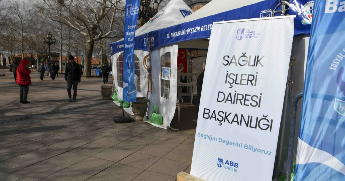 Ankara’da Ramazan’a özel sağlık çadırı