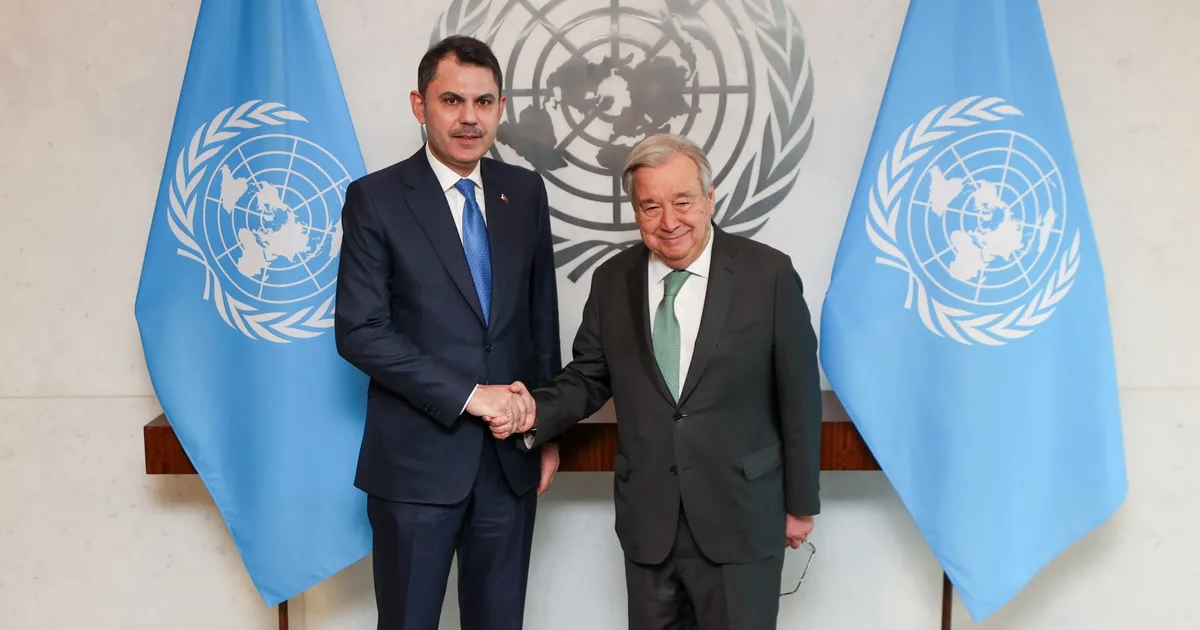 Bakan Kurum’dan BM temsilcileriyle ikili görüşme