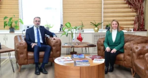 Bursa’nın Kestel Belediye Başkanı Ferhat Erol ile Bilecik’in Pazaryeri Belediye