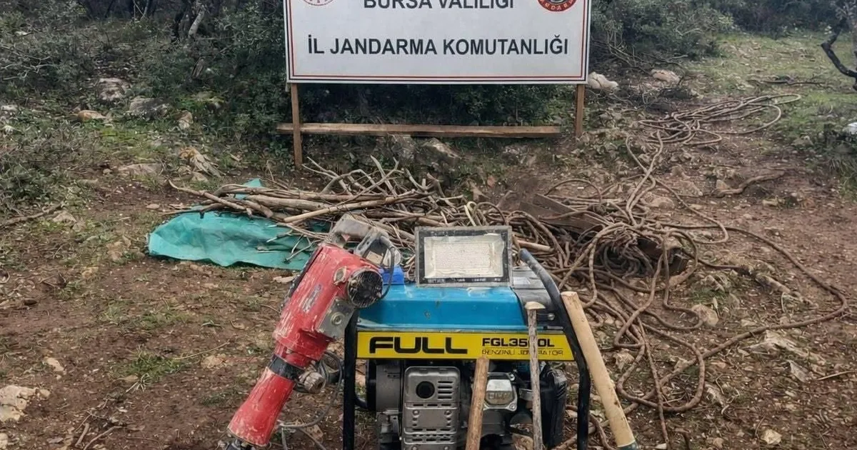 Bursa İznik’te kaçak kazıya suçüstü