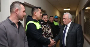 Bursa'da Nilüfer Belediye Başkanı Şadi Özdemir ve Belediye Başkan Yardımcıları,