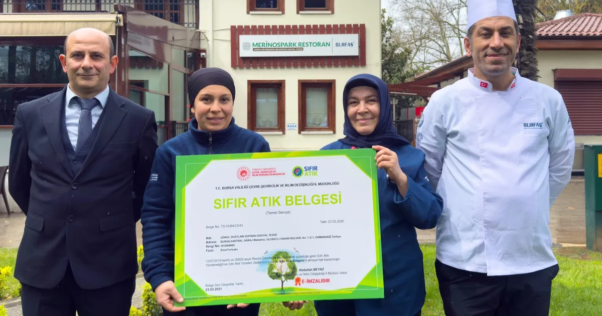 Bursa’da Merinospark Sosyal Tesisi ‘Sıfır Atık Belgesi’ aldı