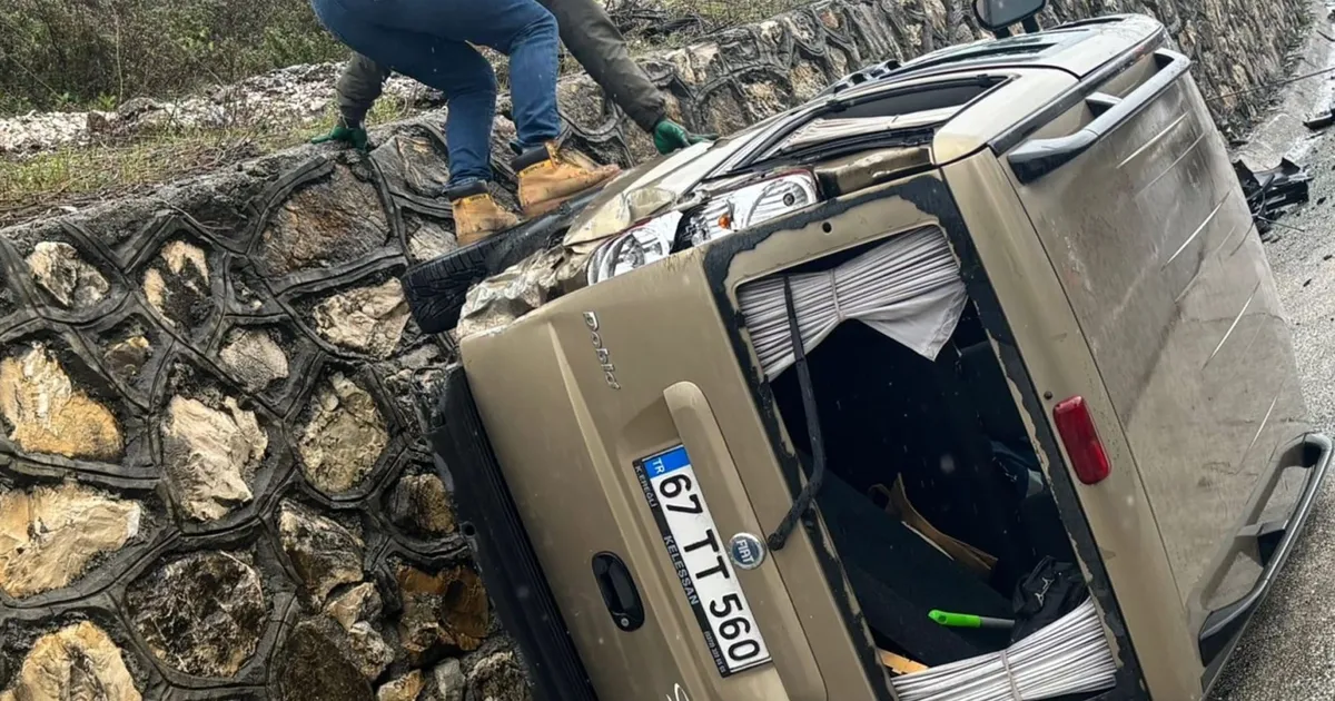Düzce Akçakoca’da trafik kazası: 1 yaralı