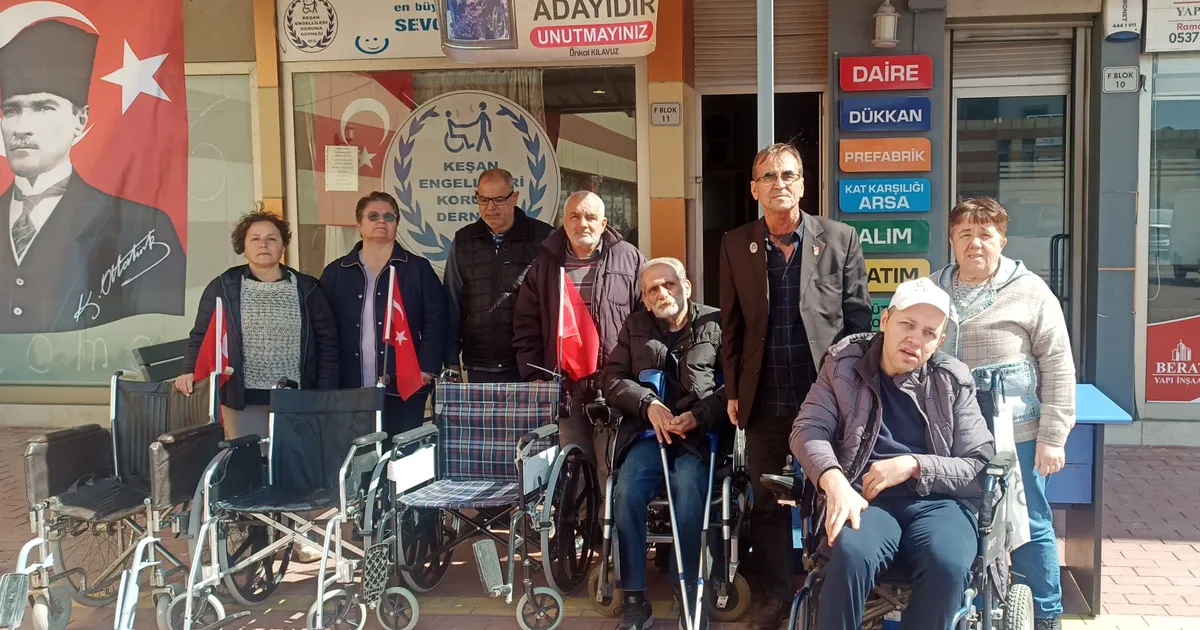 Edirne Keşan’da bayram öncesi engellileri sevindirdi