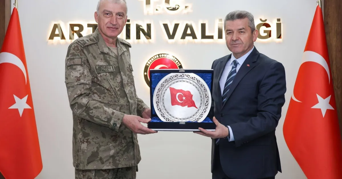 Erzurum 9. Kolordu Komutanı Tümgeneral Akyıldız Artvin’de