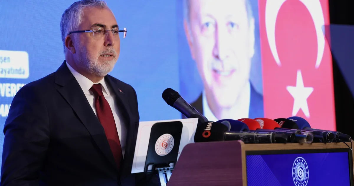 Çalışma ve Sosyal Güvenlik Bakanı Prof. Dr. Vedat Işıkhan, imalat