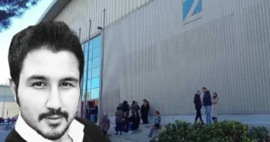 Kültürpark’taki 2 No’lu Hol’ün çatısında yürütülen onarım çalışması sırasında düşerek
