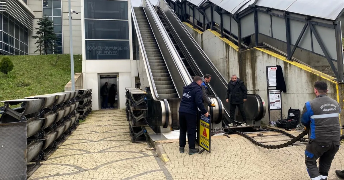 Kocaeli’de yürüyen merdivenlere kapsamlı bakım