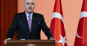 Türkiye Büyük Millet Meclisi Başkanı Numan Kurtulmuş ve beraberindeki parlamento