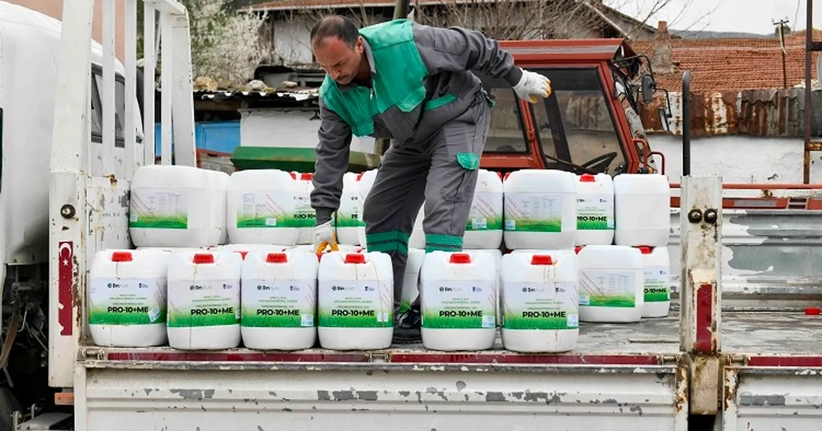 Ankaralı üreticiye sıvı gübre desteği