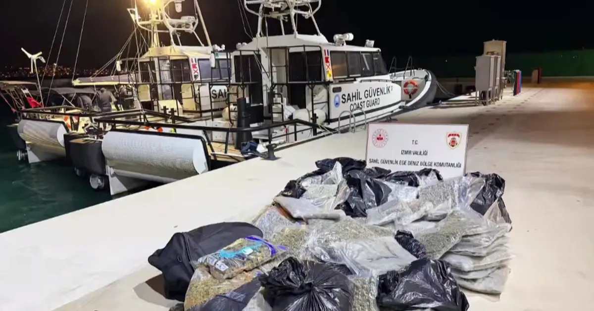 Ayvalık açıklarında narkotik darbe!