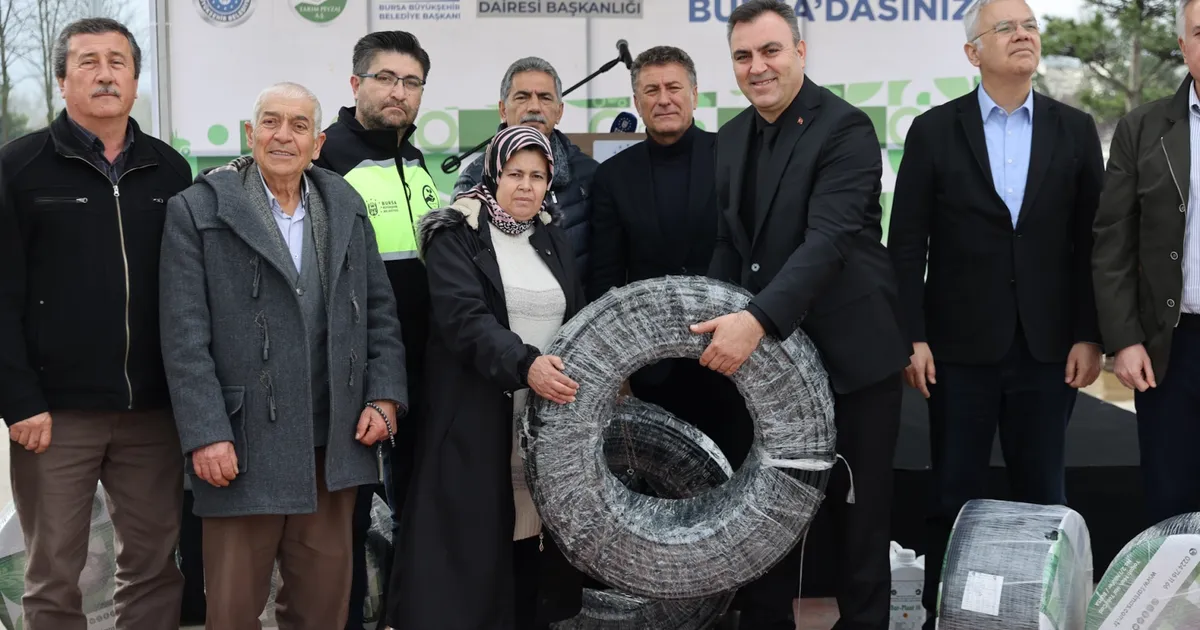 Bursa Büyükşehir’den çiftçiye hayat veren destek
