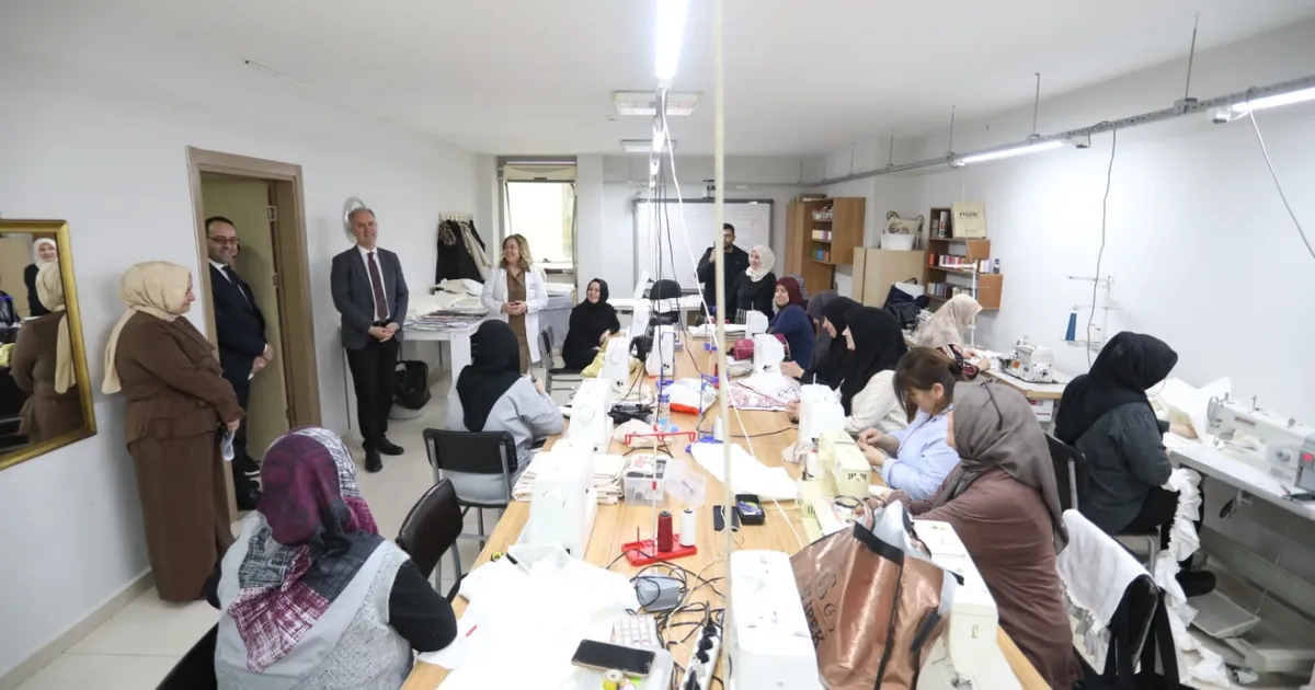 Bursa İnegöl’de Başkan Taban’dan İnesmek kursiyerlerine ziyaret