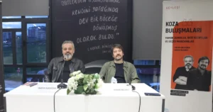 Bursa'da Nilüfer Belediyesi’nin düzenlediği Koza Buluşmaları’nın konuğu olan yazar Hakan