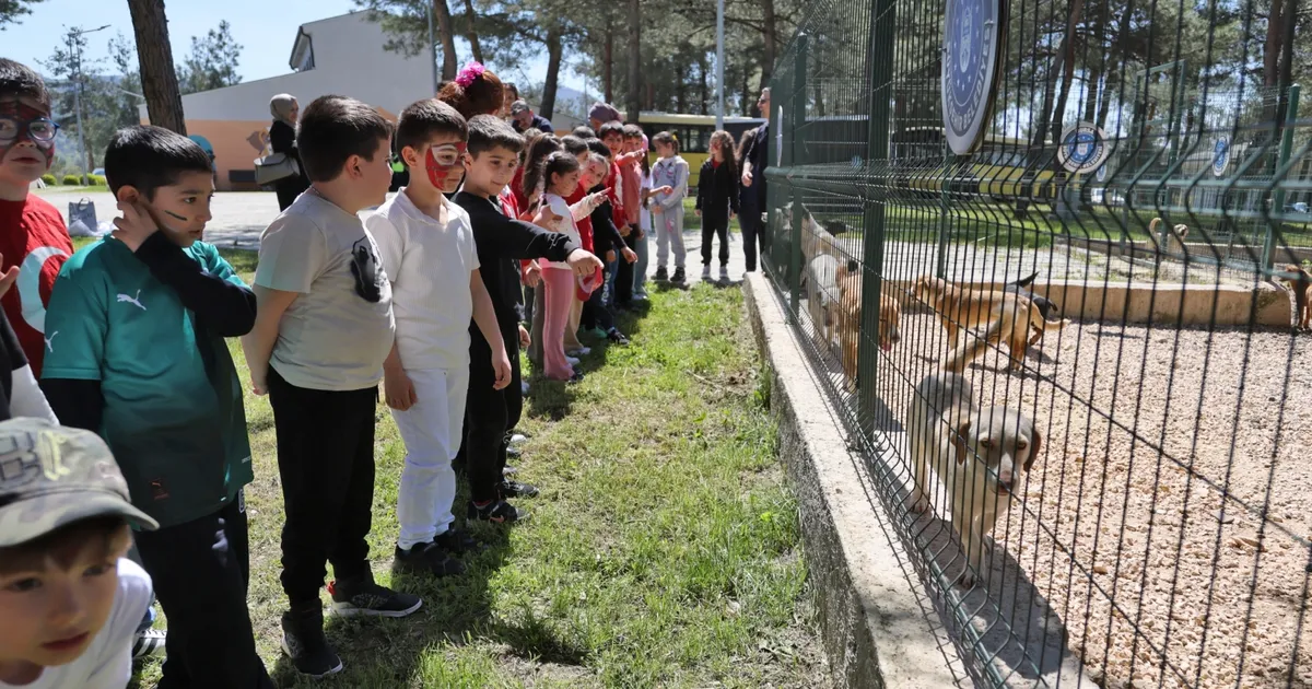 Bursa’da çocuklar patili dostlarla buluştu