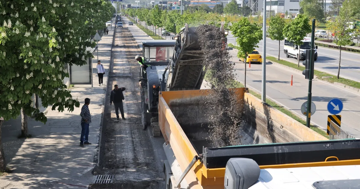 Bursa’da terminal yolu yenileniyor