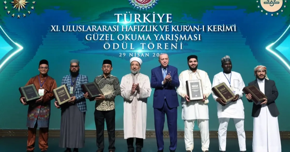 Cumhurbaşkanı Erdoğan’dan Kur’an-ı Kerim Yarışması’nda birlik ve kardeşlik vurgusu