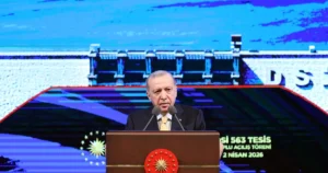 Cumhurbaşkanlığı Külliyesi’nde düzenlenen toplu açılış töreninde konuşan Cumhurbaşkanı Recep Tayyip