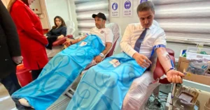 Türk Kızılayı iş birliğiyle Erzurum’da düzenlenen kampanyada Vali Aydın Baruş