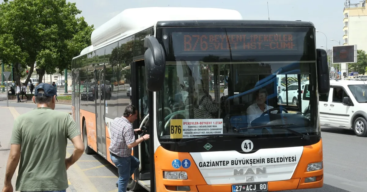 Gaziantep’te 23 Nisan’da ulaşım ücretsiz olacak