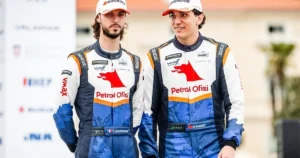 Team Petrol Ofisi pilotu Kerem Kazaz ve co-pilotu Corentin Silvestre,