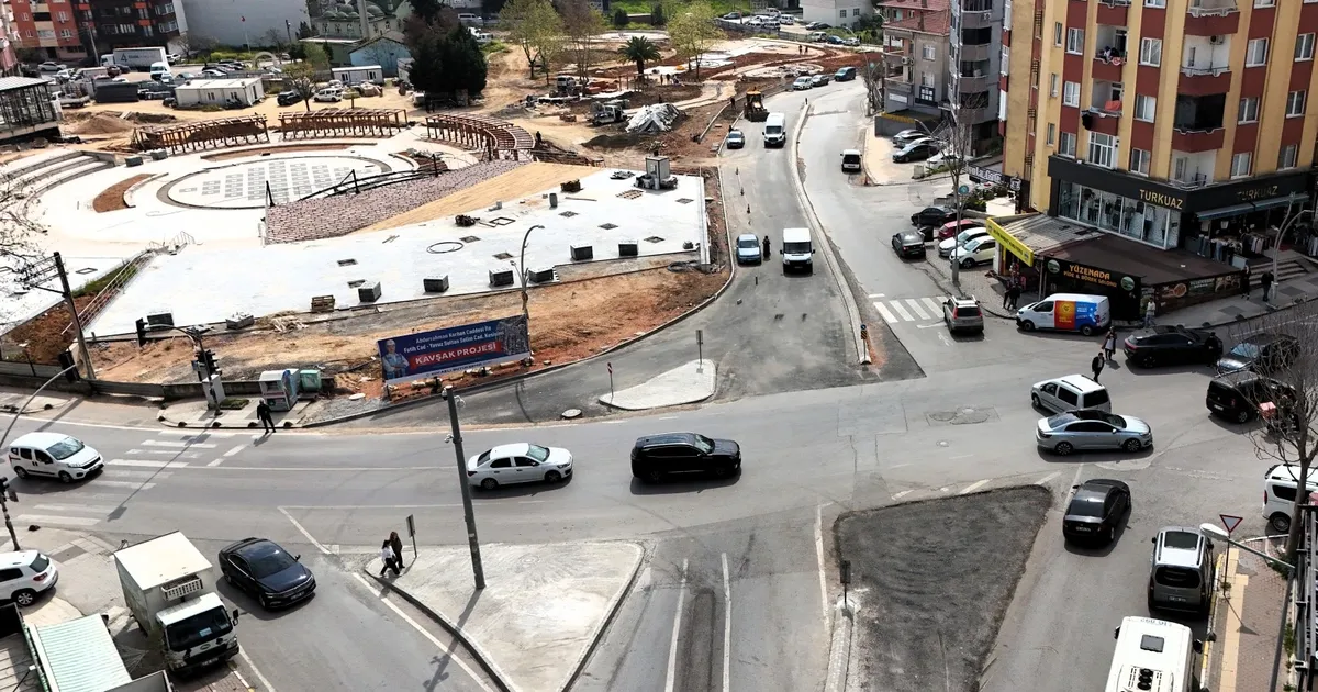 Kocaeli Çayırova’da kavşak düzenlemesi tamamlanıyor