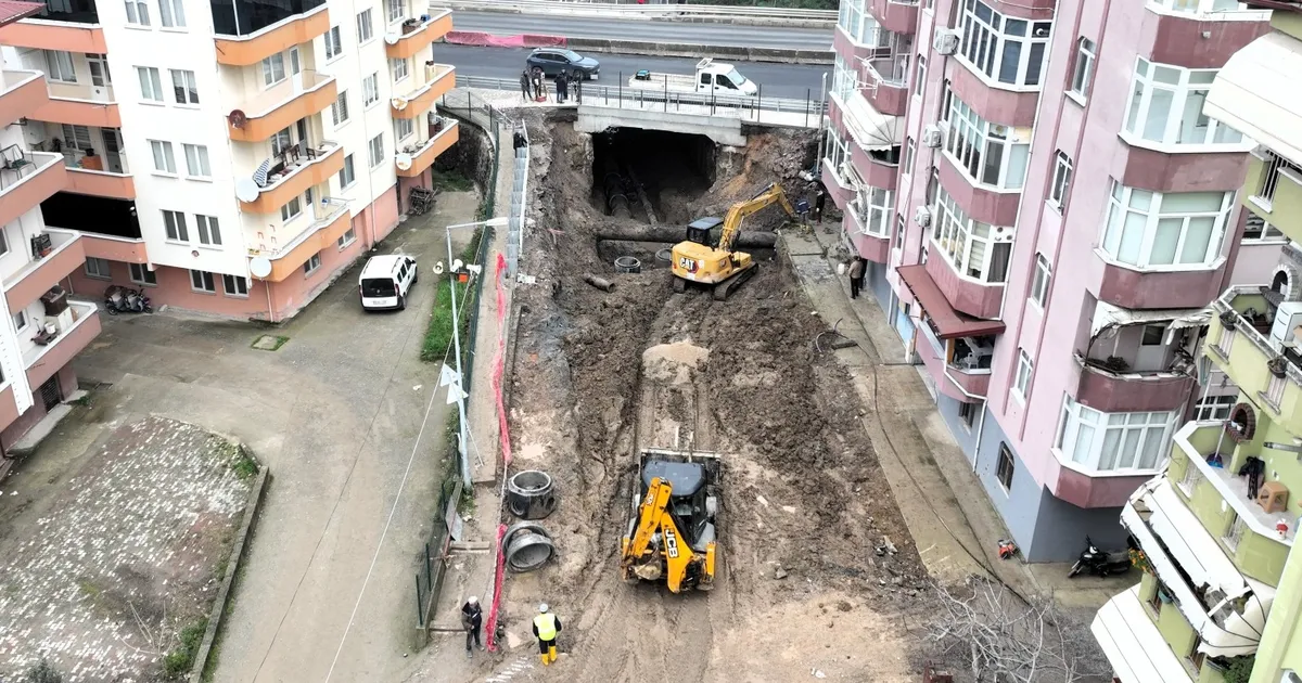 Kocaeli Gölcük Ulaşlı’da alt geçit çalışmaları hızla sürüyor