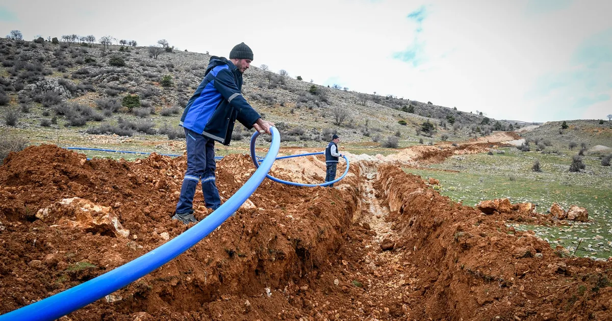 Malatya Arapgir’de yeni içme suyu hattı devrede